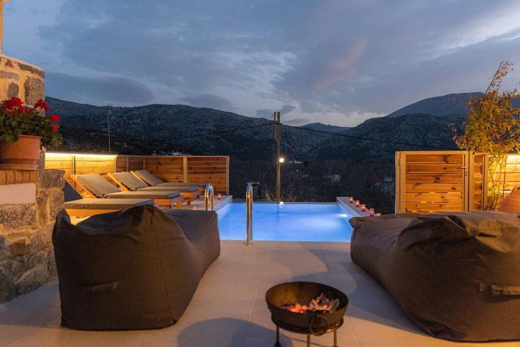 Lasithi Luxury Villa Mesa Lasithi Экстерьер фото