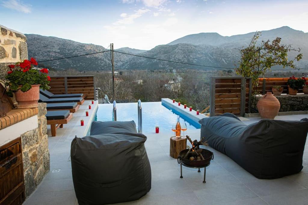Lasithi Luxury Villa Mesa Lasithi Экстерьер фото
