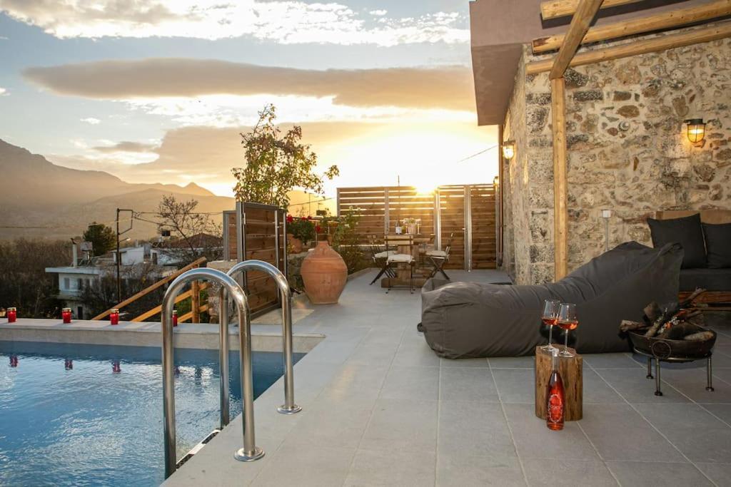Lasithi Luxury Villa Mesa Lasithi Экстерьер фото